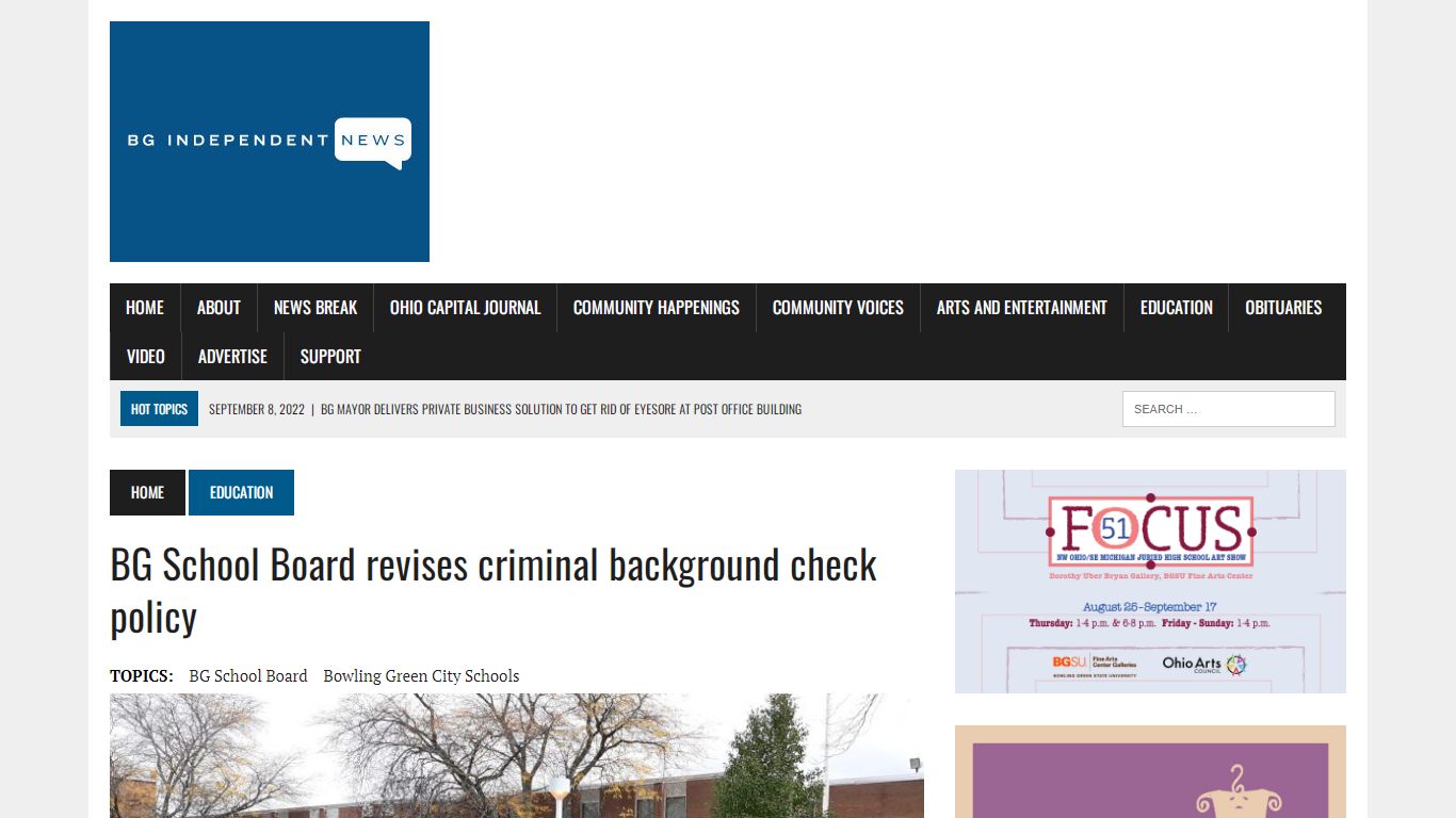 BG School Board revises criminal background check policy